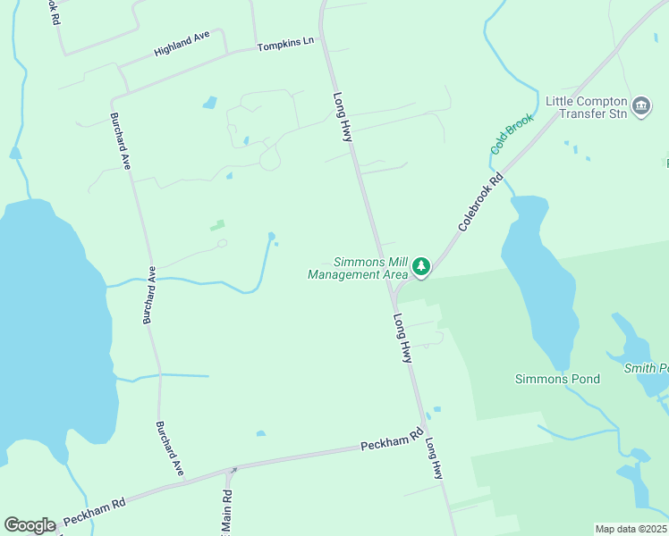 map of restaurants, bars, coffee shops, grocery stores, and more near 183 Long Highway in Little Compton