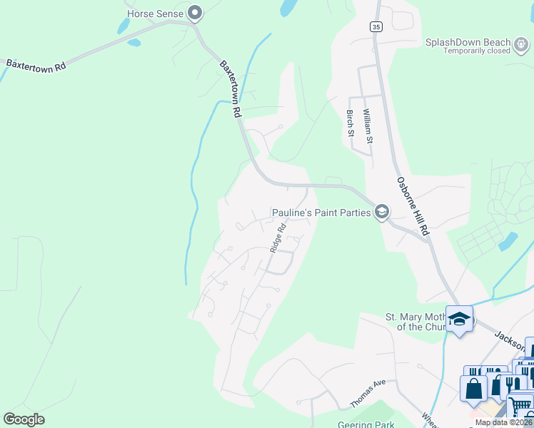map of restaurants, bars, coffee shops, grocery stores, and more near 4 Locust Court in Fishkill