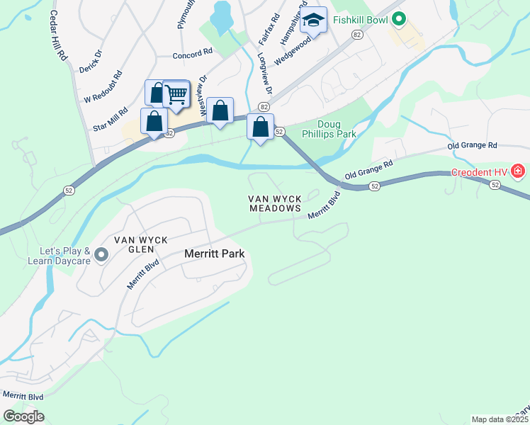 map of restaurants, bars, coffee shops, grocery stores, and more near 1121 Cold Spring Road in Fishkill