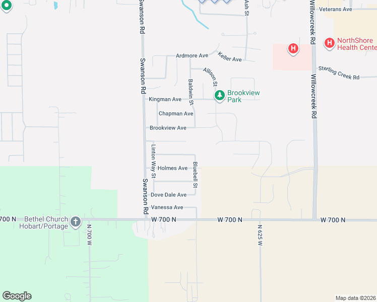 map of restaurants, bars, coffee shops, grocery stores, and more near 5651-5725 Buttercup Avenue in Portage