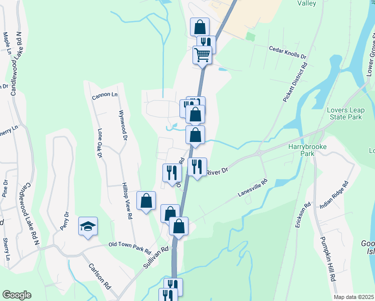 map of restaurants, bars, coffee shops, grocery stores, and more near 1 Sega Drive in New Milford