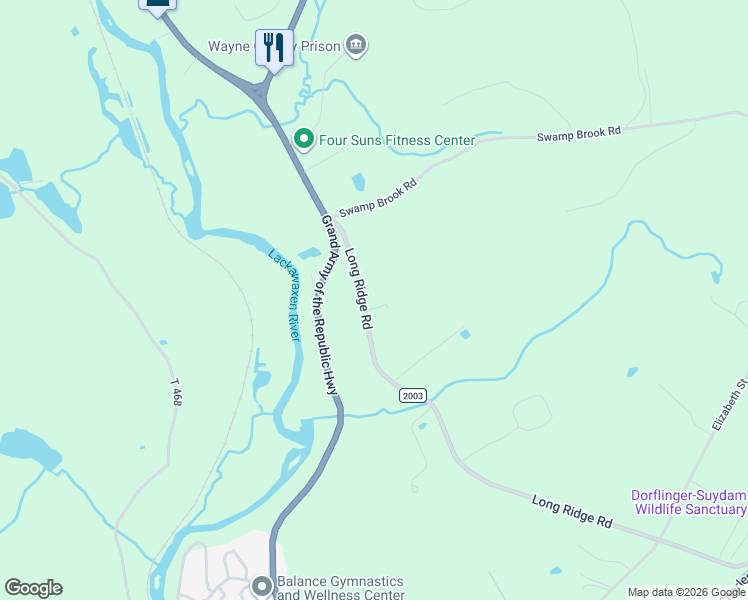map of restaurants, bars, coffee shops, grocery stores, and more near 982 Long Ridge Road in Honesdale