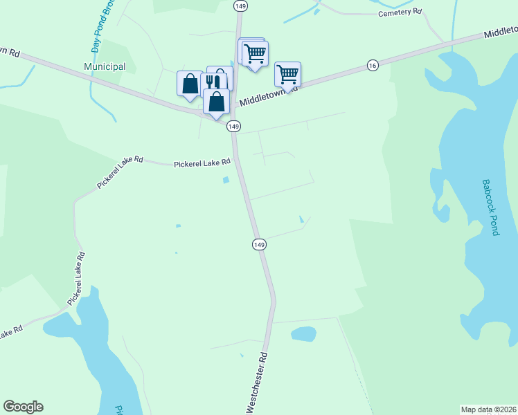 map of restaurants, bars, coffee shops, grocery stores, and more near 16 Felicia Baber Lane in Colchester