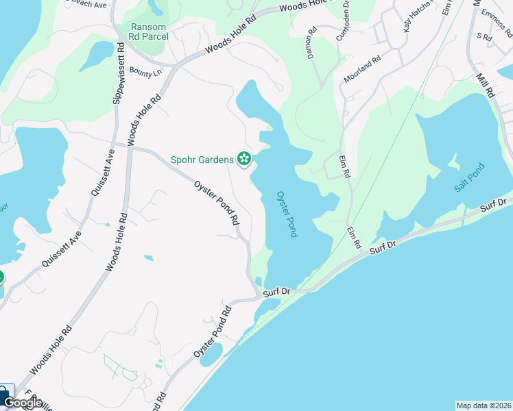 map of restaurants, bars, coffee shops, grocery stores, and more near 27 Fells Road in Falmouth