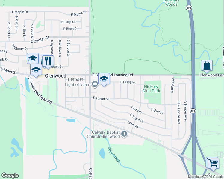 map of restaurants, bars, coffee shops, grocery stores, and more near 252 Ingleside Avenue in Glenwood