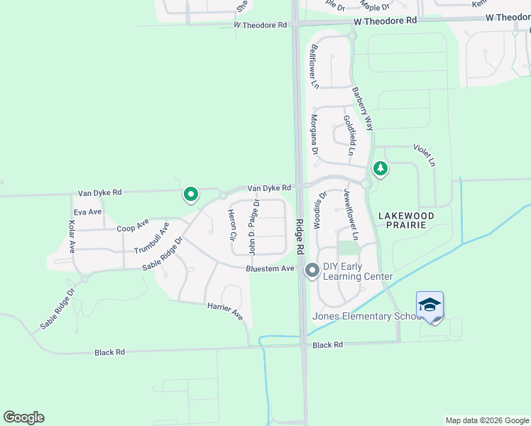 map of restaurants, bars, coffee shops, grocery stores, and more near 7913 Indigo Drive in Joliet