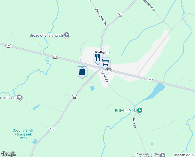 map of restaurants, bars, coffee shops, grocery stores, and more near 1403 New York 302 in Middletown