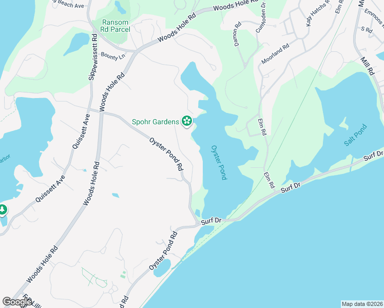 map of restaurants, bars, coffee shops, grocery stores, and more near 27 Fells Road in Falmouth