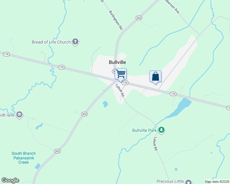 map of restaurants, bars, coffee shops, grocery stores, and more near 1403 New York 302 in Middletown