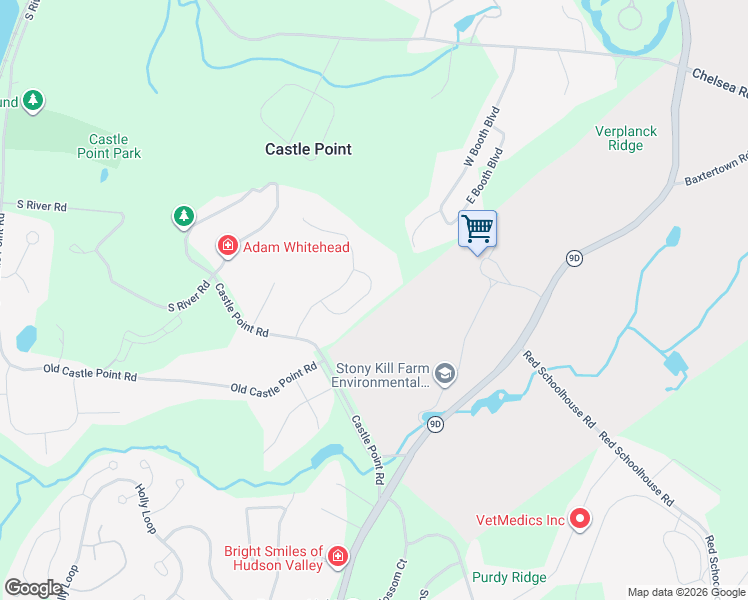 map of restaurants, bars, coffee shops, grocery stores, and more near 26 Ned's Way in Wappingers Falls