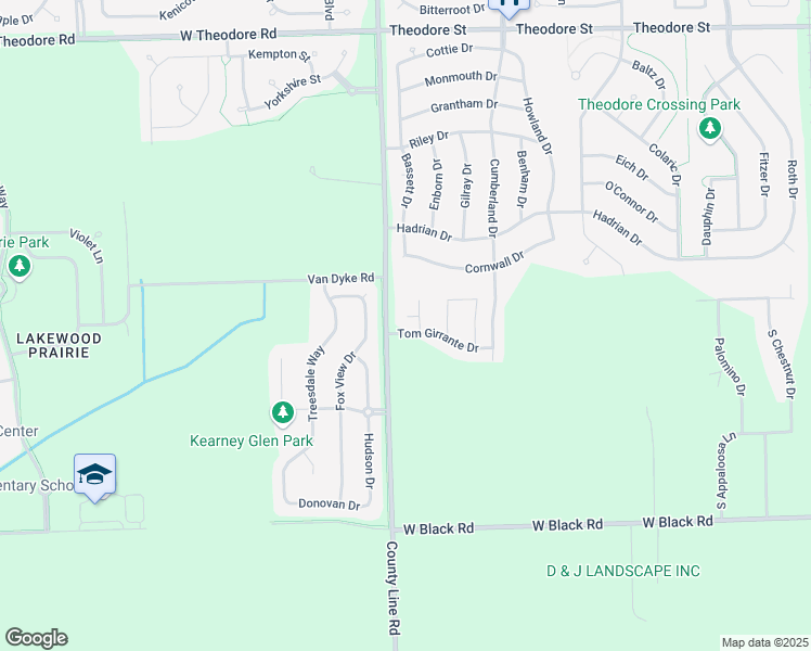 map of restaurants, bars, coffee shops, grocery stores, and more near 7106 Carbuck Court in Joliet