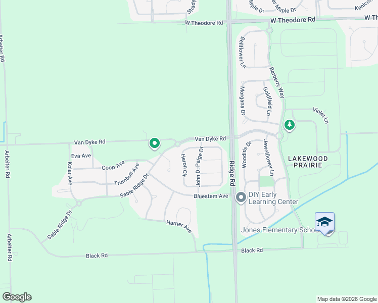 map of restaurants, bars, coffee shops, grocery stores, and more near 1120 Heron Circle in Joliet