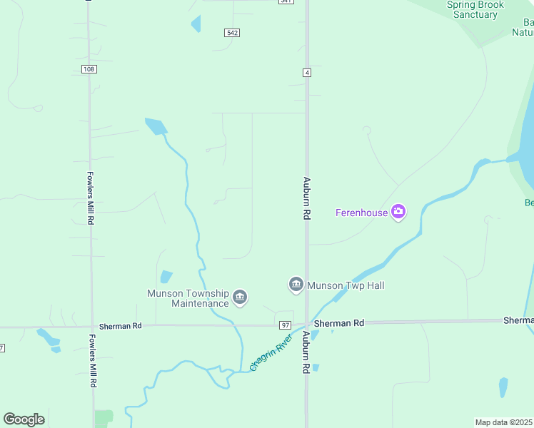 map of restaurants, bars, coffee shops, grocery stores, and more near 12045 Burlington Glen Drive in Chardon