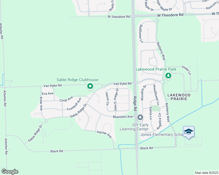 map of restaurants, bars, coffee shops, grocery stores, and more near 1141 Heron Circle in Joliet