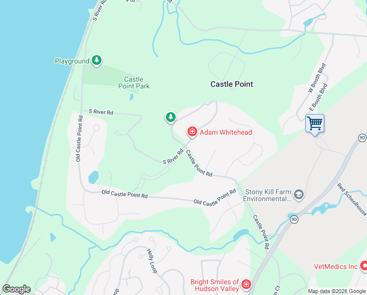 map of restaurants, bars, coffee shops, grocery stores, and more near 63-99 Administration Circle in Wappingers Falls