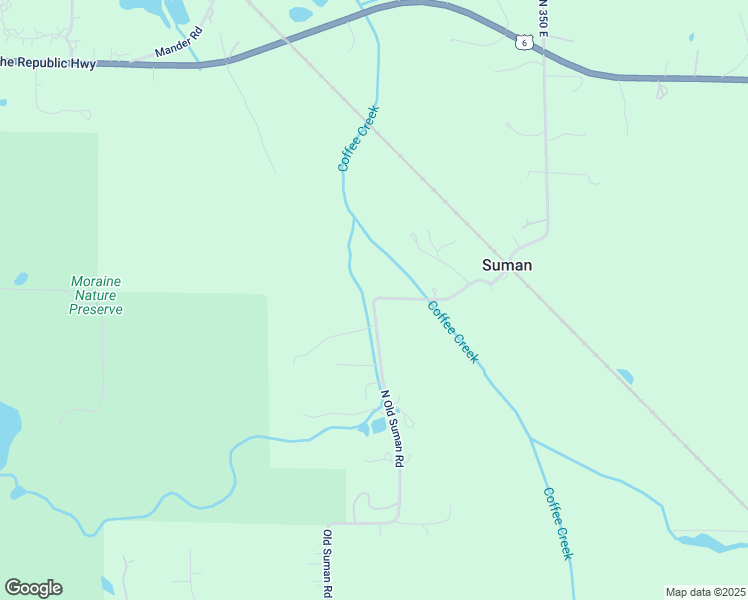 map of restaurants, bars, coffee shops, grocery stores, and more near 782 North Old Suman Road in Valparaiso