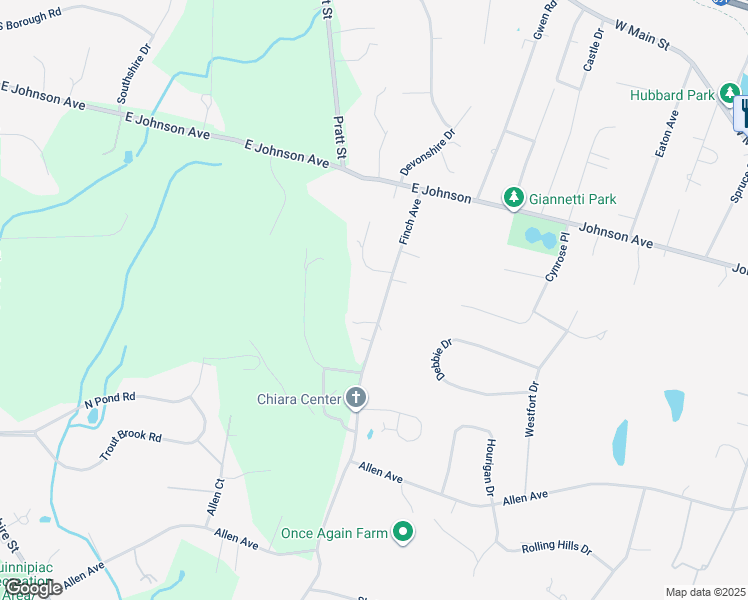 map of restaurants, bars, coffee shops, grocery stores, and more near 149 Finch Avenue in Meriden