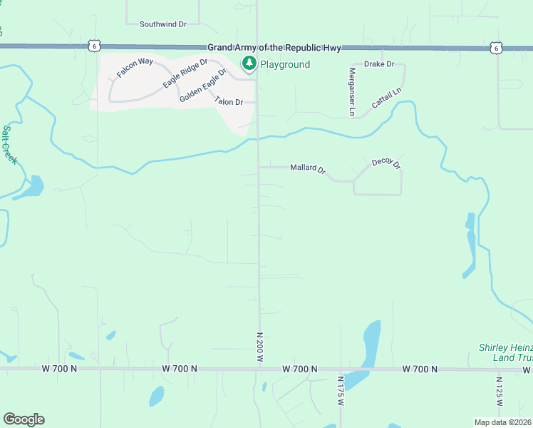 map of restaurants, bars, coffee shops, grocery stores, and more near 749 North 200 West in Valparaiso
