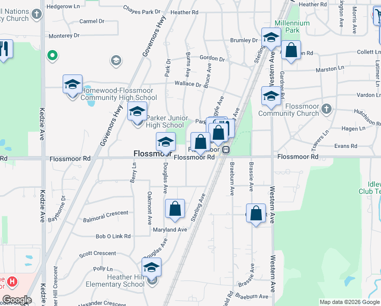 2643 Flossmoor Road, Flossmoor IL - Walk Score