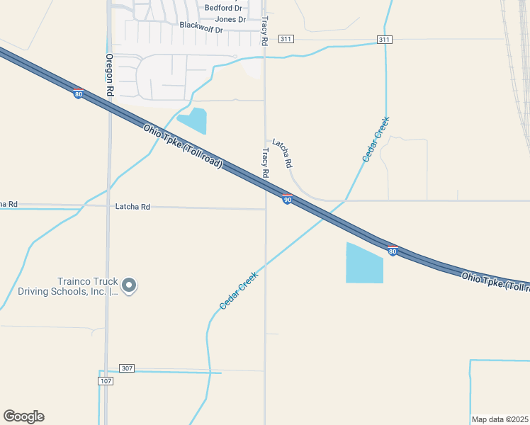 map of restaurants, bars, coffee shops, grocery stores, and more near 27001 Tracy Road in Walbridge
