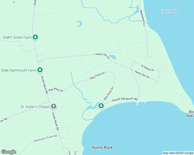 map of restaurants, bars, coffee shops, grocery stores, and more near 12 Eagle Drive in Dartmouth