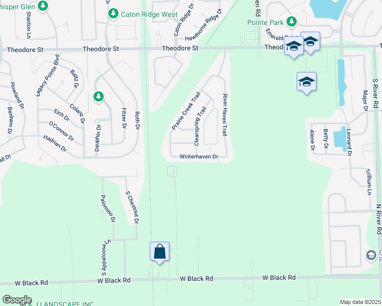 map of restaurants, bars, coffee shops, grocery stores, and more near 6010 Autumn Oaks Drive in Joliet