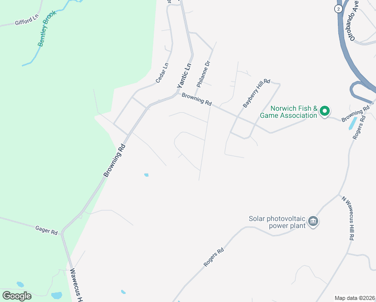 map of restaurants, bars, coffee shops, grocery stores, and more near 46 Knollcrest Road in Norwich