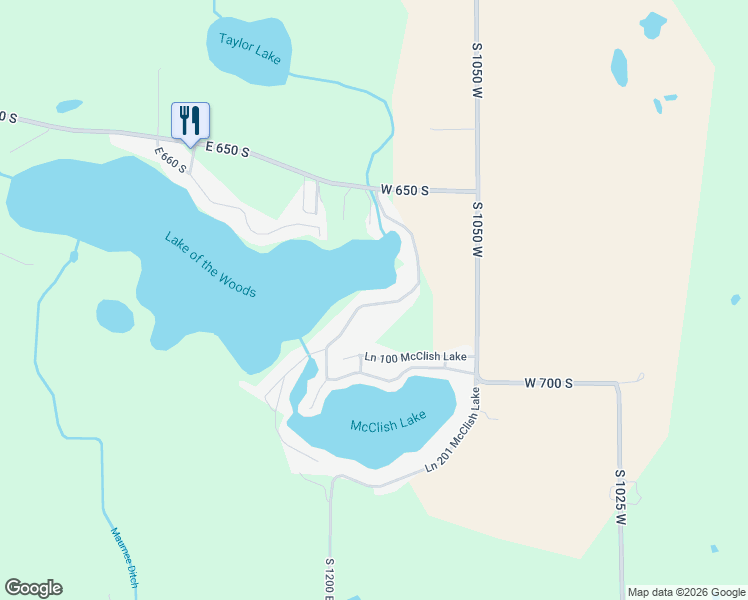 map of restaurants, bars, coffee shops, grocery stores, and more near 600 Lane 101Lake Woods in Hudson