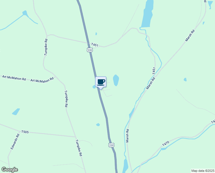 map of restaurants, bars, coffee shops, grocery stores, and more near 11178 U.S. 220 in Dushore