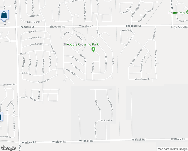 map of restaurants, bars, coffee shops, grocery stores, and more near 6512 Fitzer Drive in Joliet