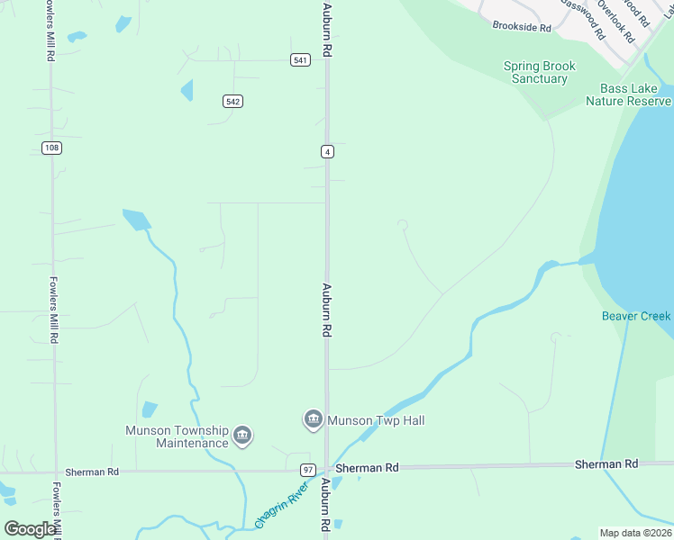 map of restaurants, bars, coffee shops, grocery stores, and more near 12001 Auburn Road in Chardon