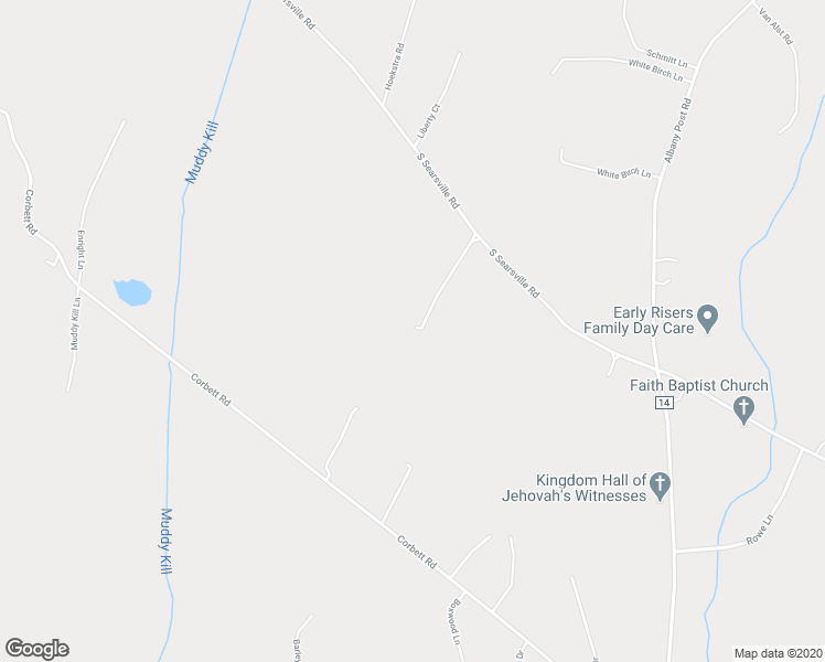 map of restaurants, bars, coffee shops, grocery stores, and more near 137 South Searsville Road in Montgomery