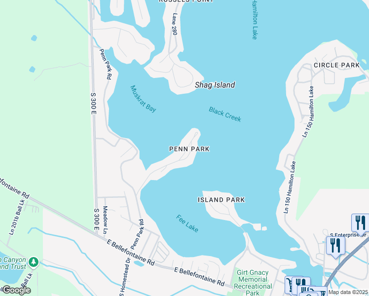 map of restaurants, bars, coffee shops, grocery stores, and more near in Hamilton