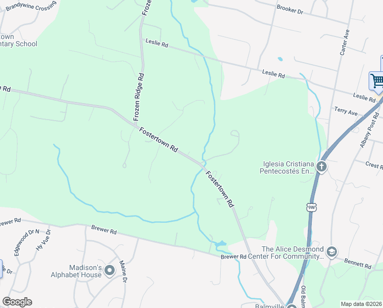 map of restaurants, bars, coffee shops, grocery stores, and more near 149 Fostertown Road in Newburgh