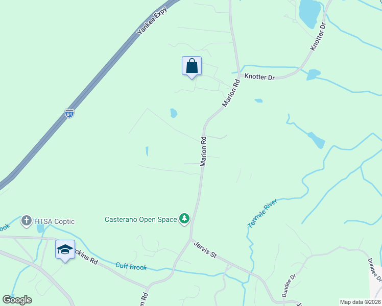 map of restaurants, bars, coffee shops, grocery stores, and more near 1513 Marion Road in Cheshire