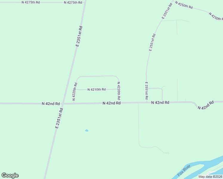 map of restaurants, bars, coffee shops, grocery stores, and more near 2451 North 4220th Road in Sheridan