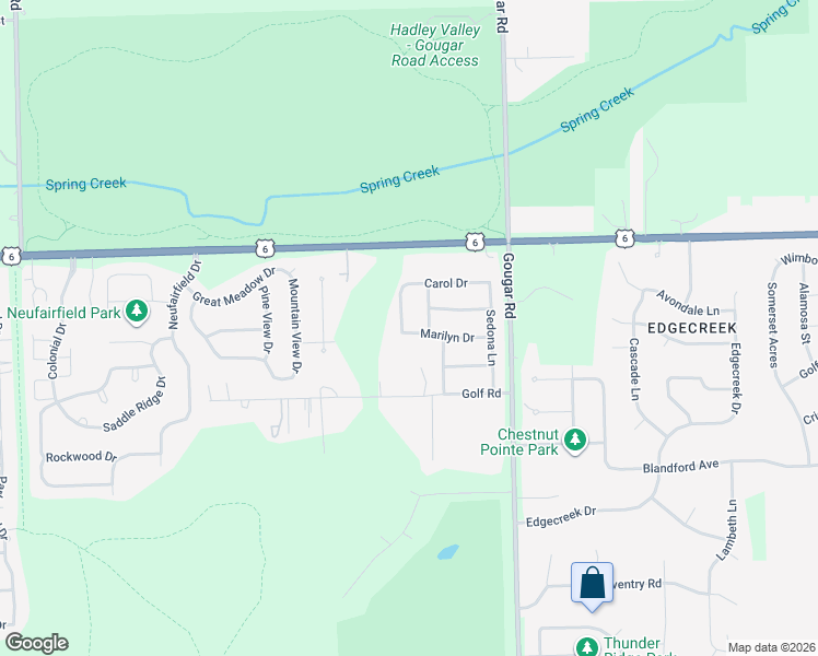 map of restaurants, bars, coffee shops, grocery stores, and more near 1000 Flagstaff Lane in Joliet