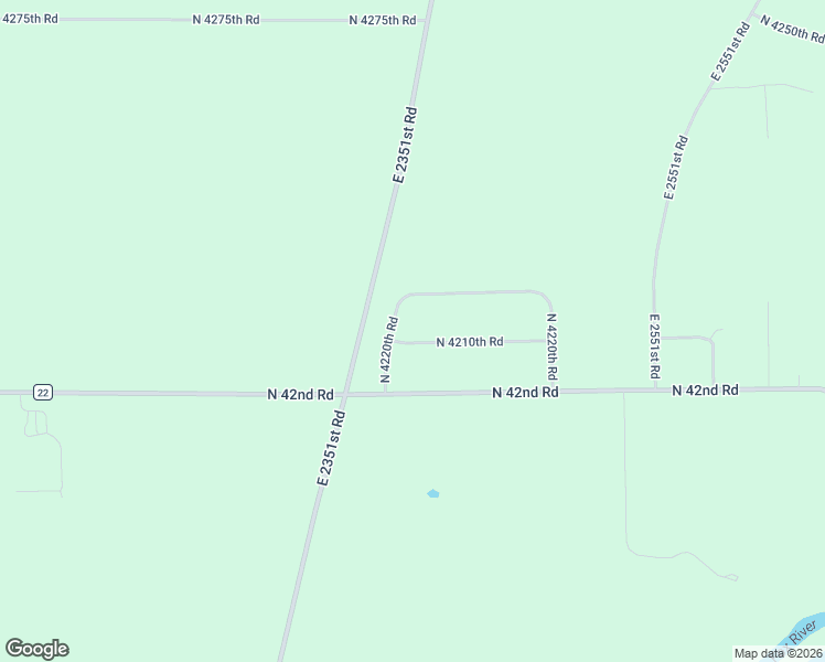 map of restaurants, bars, coffee shops, grocery stores, and more near 2429 North 4220th Road in Sheridan