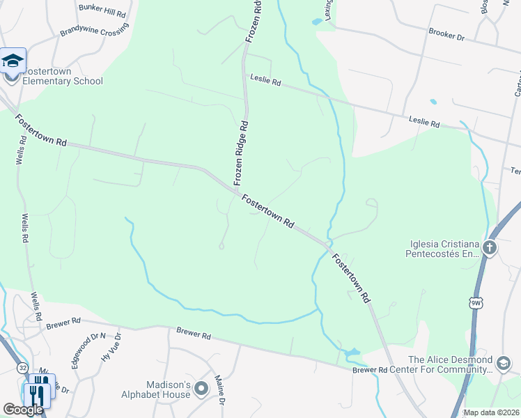 map of restaurants, bars, coffee shops, grocery stores, and more near 191 Fostertown Road in Newburgh