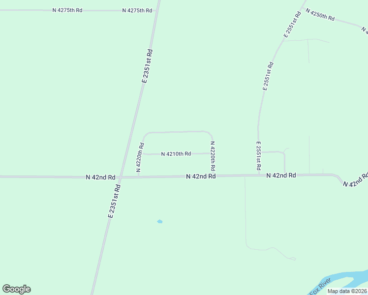 map of restaurants, bars, coffee shops, grocery stores, and more near 2435 North 4210th Road in Sheridan