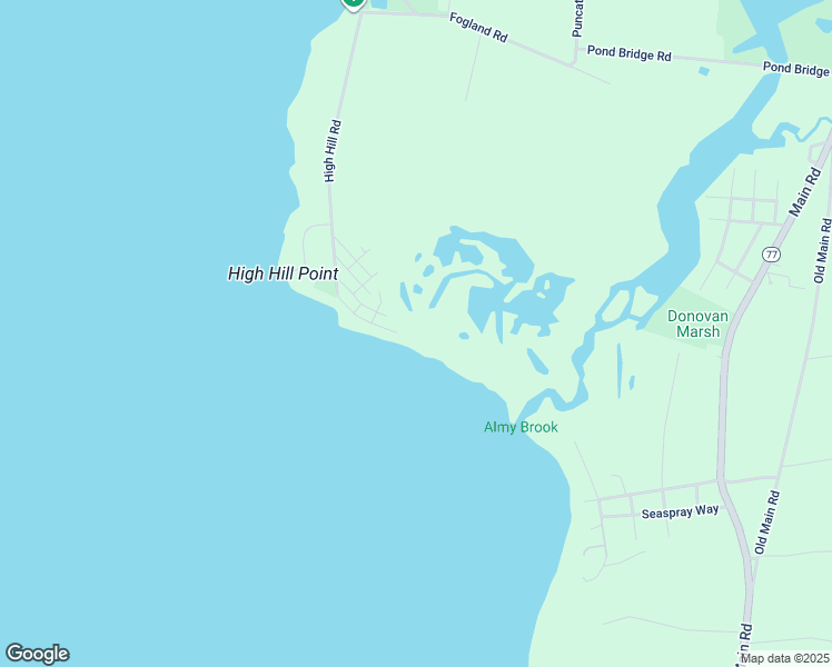 map of restaurants, bars, coffee shops, grocery stores, and more near 125 Shore Road in Tiverton