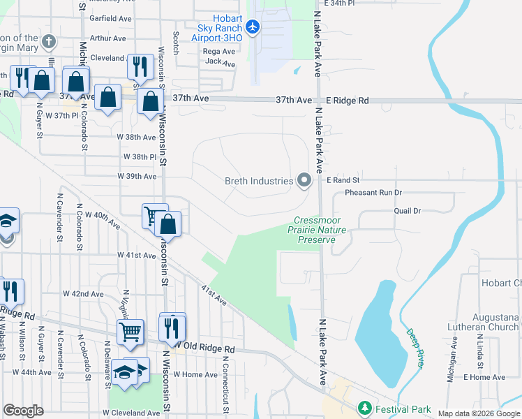 map of restaurants, bars, coffee shops, grocery stores, and more near 226 Cressmoor Boulevard in Hobart