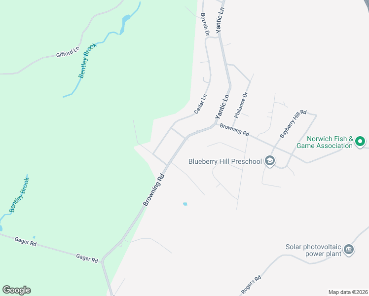 map of restaurants, bars, coffee shops, grocery stores, and more near 240 Browning Road in Norwich