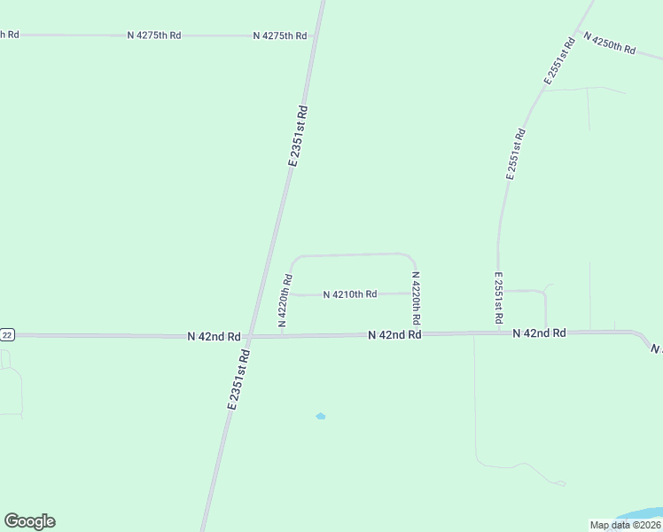 map of restaurants, bars, coffee shops, grocery stores, and more near 2437 North 4220th Road in Sheridan