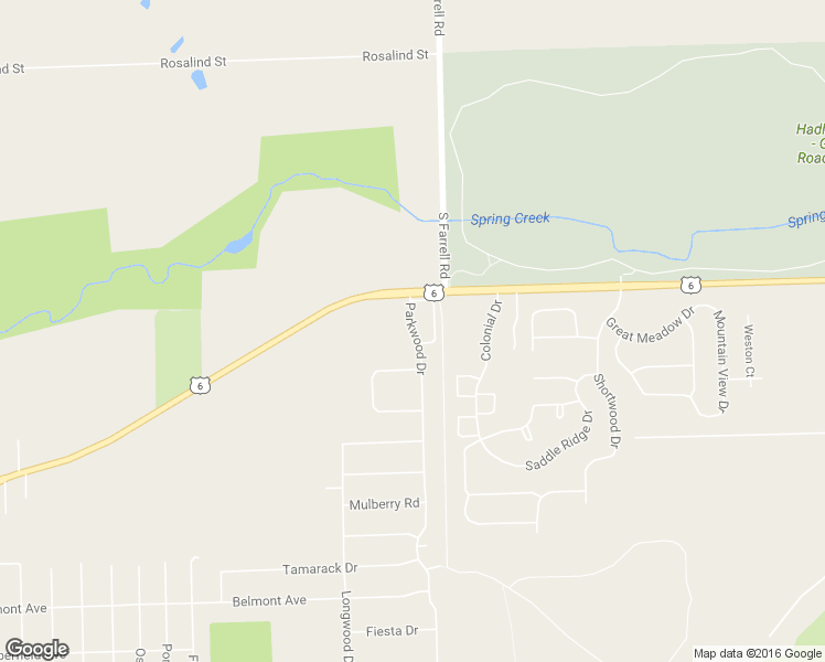 map of restaurants, bars, coffee shops, grocery stores, and more near 1112 Parkwood Drive in Joliet