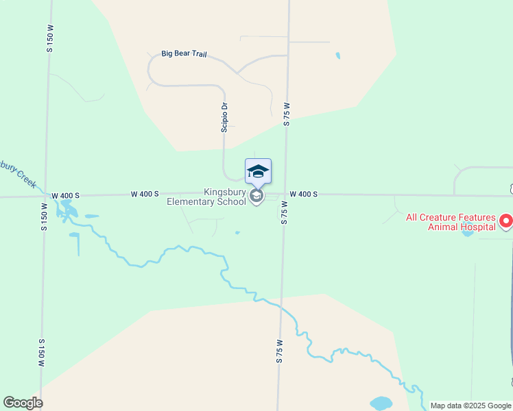 map of restaurants, bars, coffee shops, grocery stores, and more near 802 West 400 South in La Porte