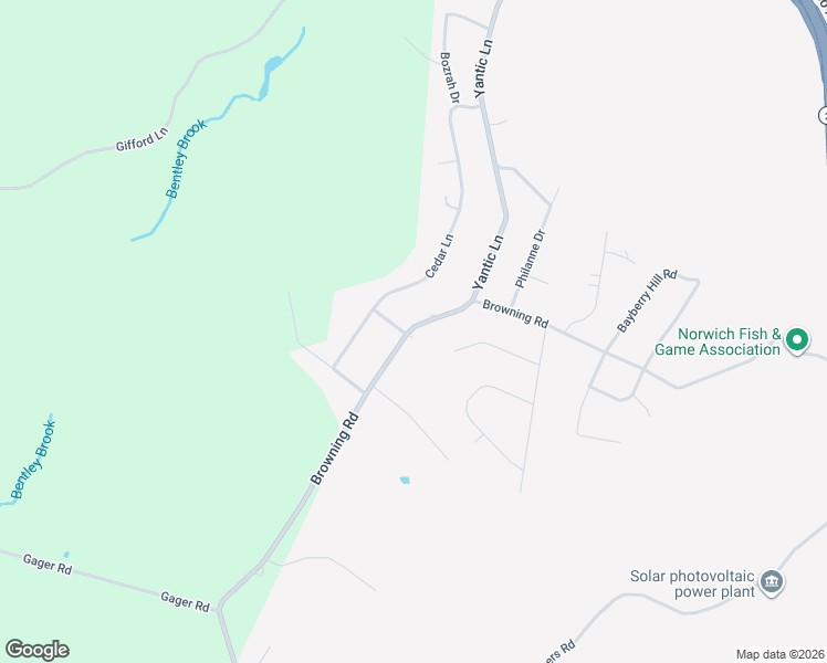 map of restaurants, bars, coffee shops, grocery stores, and more near 223 Browning Road in Norwich