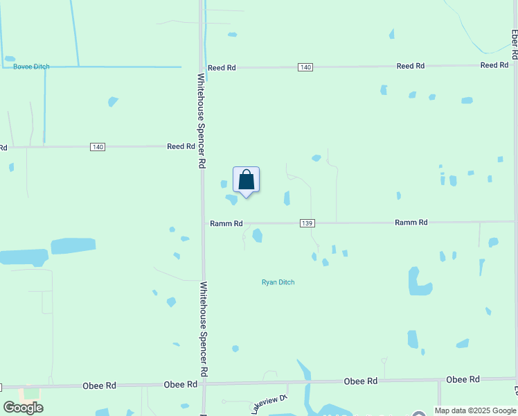 map of restaurants, bars, coffee shops, grocery stores, and more near 10900 Ramm Road in Whitehouse