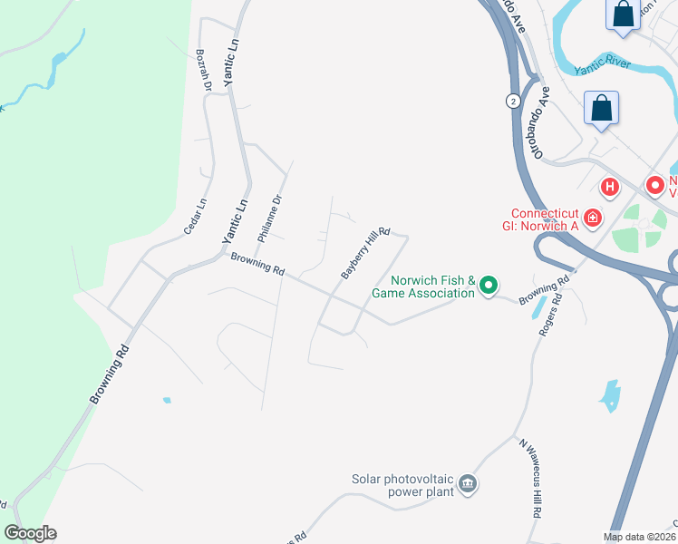 map of restaurants, bars, coffee shops, grocery stores, and more near 11 Beechwood Boulevard in Norwich