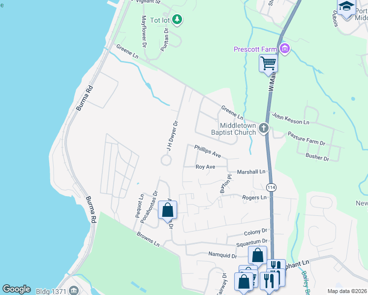 map of restaurants, bars, coffee shops, grocery stores, and more near 1 Jean Terrace in Middletown